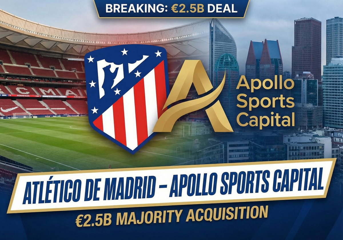 Atlético de Madrid – Apollo Sports Capital’s €2.5B Majority Acquisition